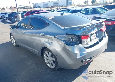 2013 Hyundai Elantra Limited from USA, damaged, VIN KMHDH4AEXDU884308